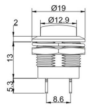 按鈕開關(guān)R0197結(jié)構(gòu)圖